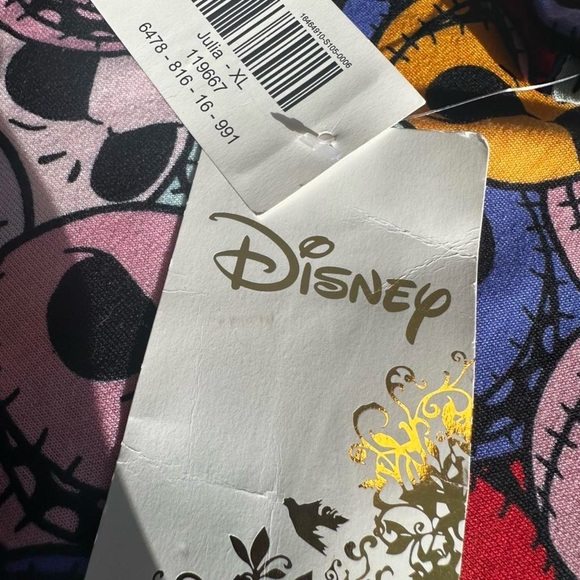 Disney Jack Skellington Dress NWT XL Nightmare Before Christmas LuLaRoe Bodycon - Picture 7 of 10